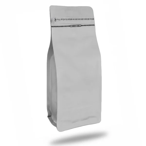 Mat Beyaz Kilitli Metalize Flat Bottom