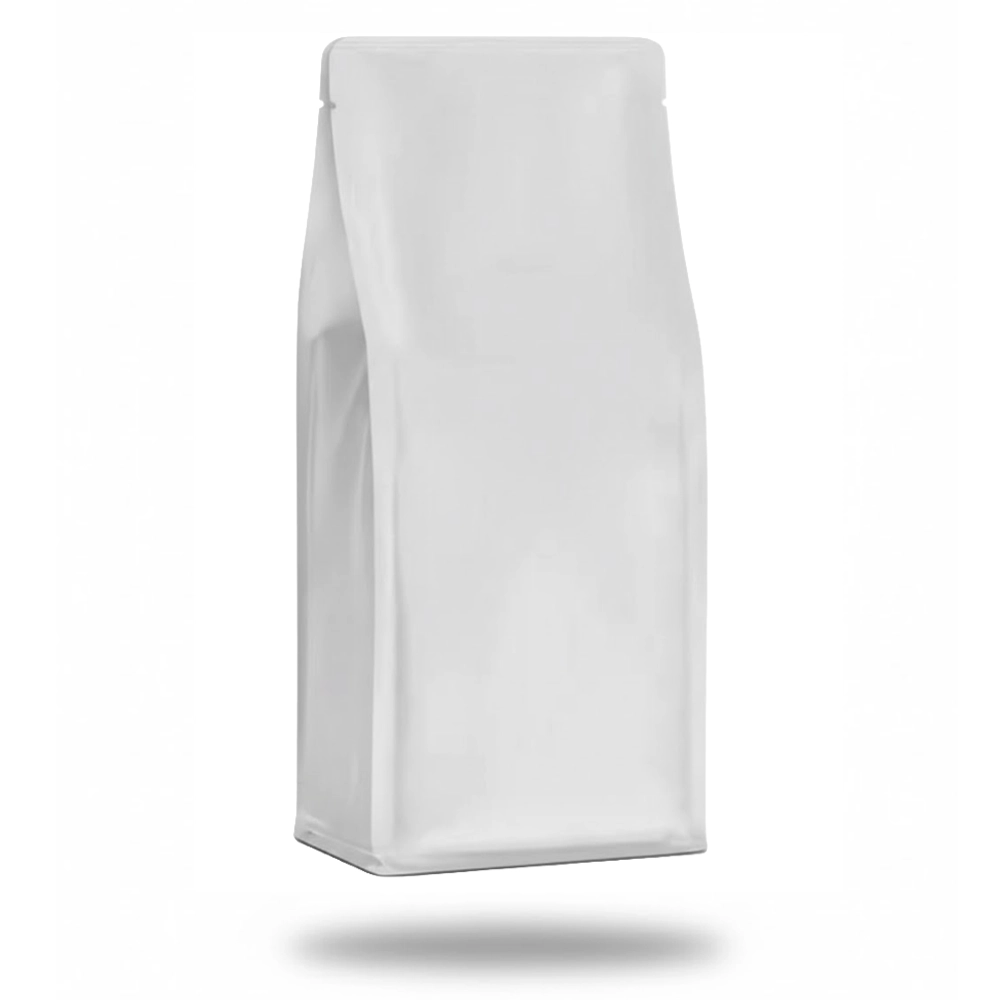 Mat Beyaz Metalize Flat Bottom