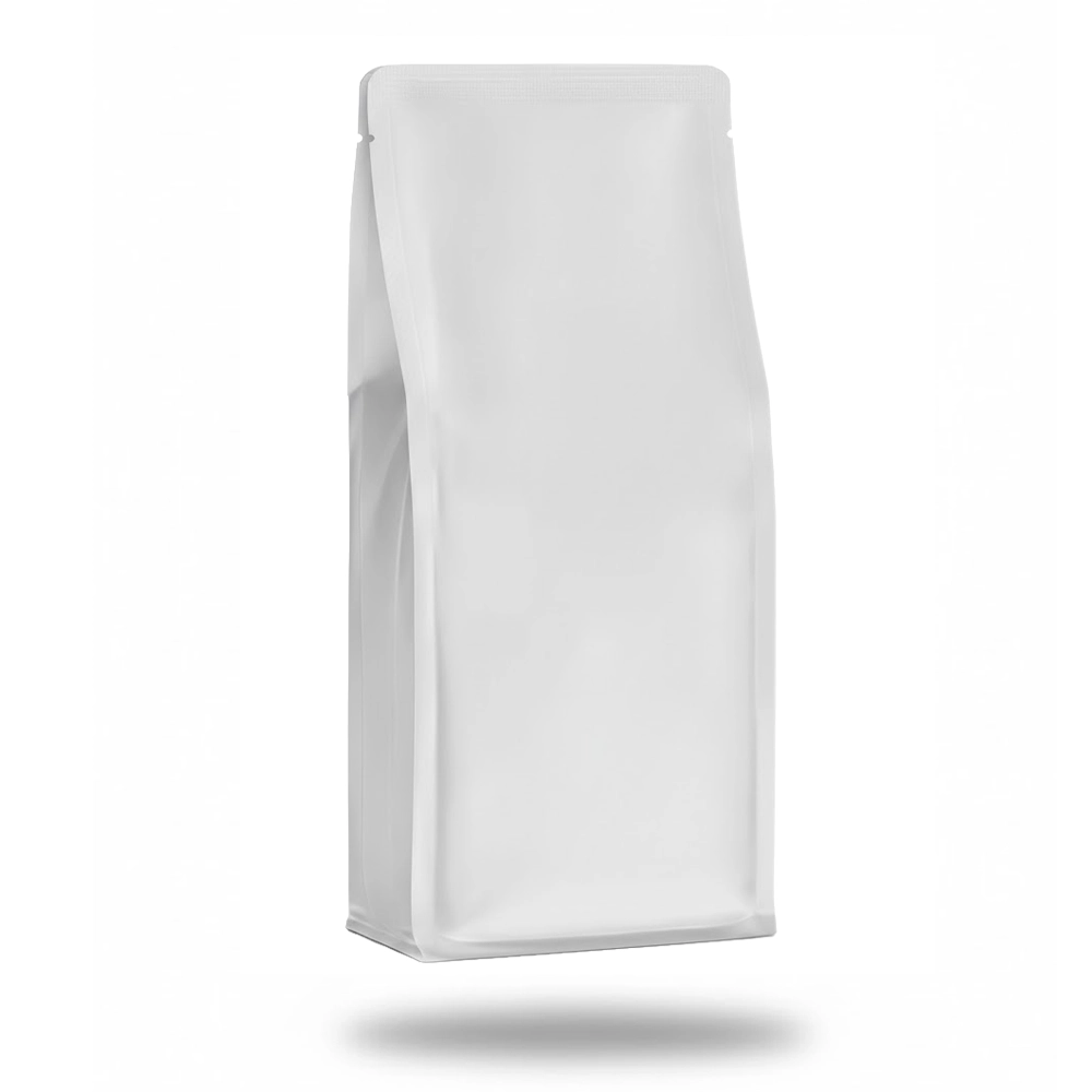 Parlak Beyaz Metalize Flat Bottom