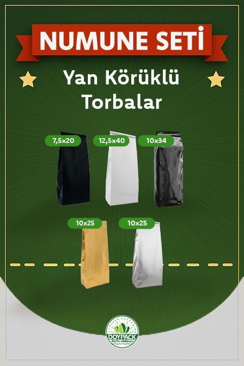 Alüminyum Yan Körüklü Torba Numune Seti