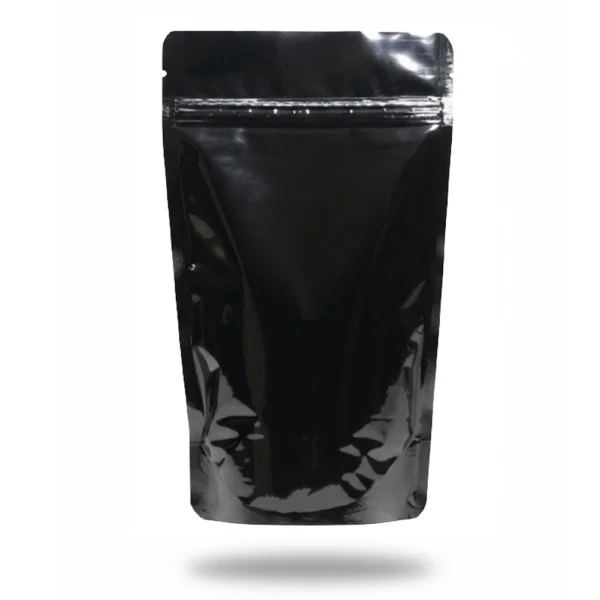 Parlak Siyah Alüminyum Kilitli Doypack