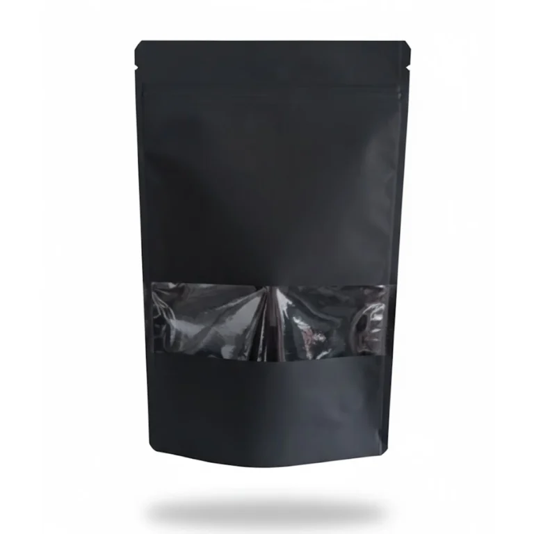 Kraft Pencereli Kilitli Doypack