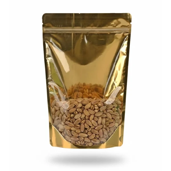 Şeffaf Metalize Gold Kilitli Doypack