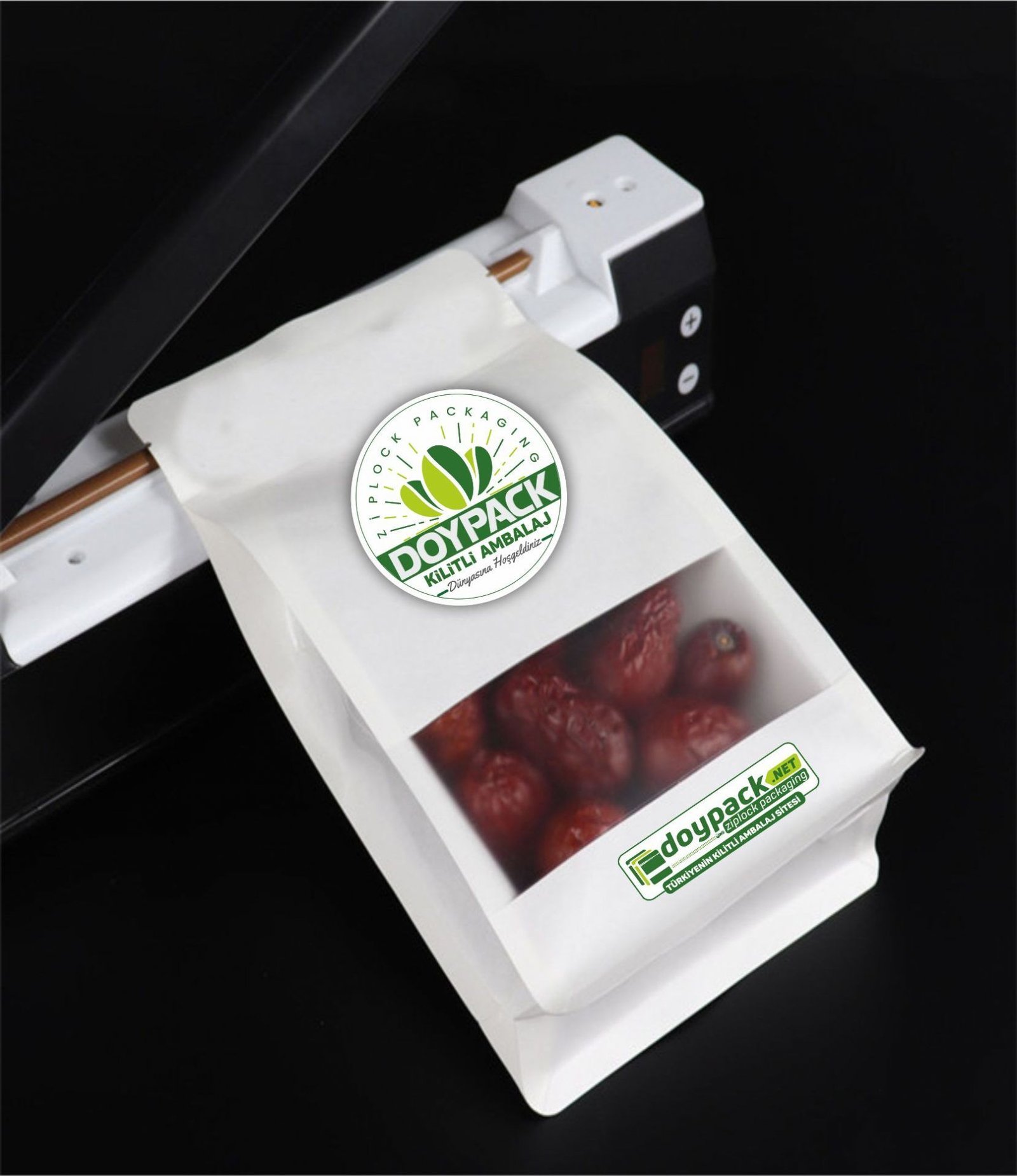 Beyaz Kraft Pencereli Flat Bottom - Görsel 5