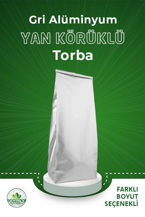 Gri Alüminyum Yan Körüklü Torba - Görsel 2