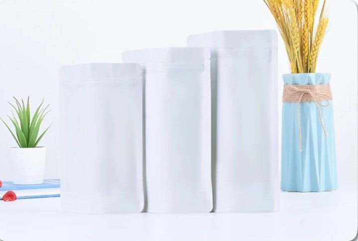 Beyaz Kraft Alüminyum Kilitli Doypack - Görsel 6