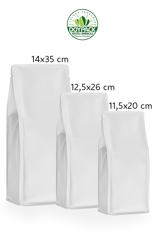 Mat Beyaz Metalize Flat Bottom - Görsel 3