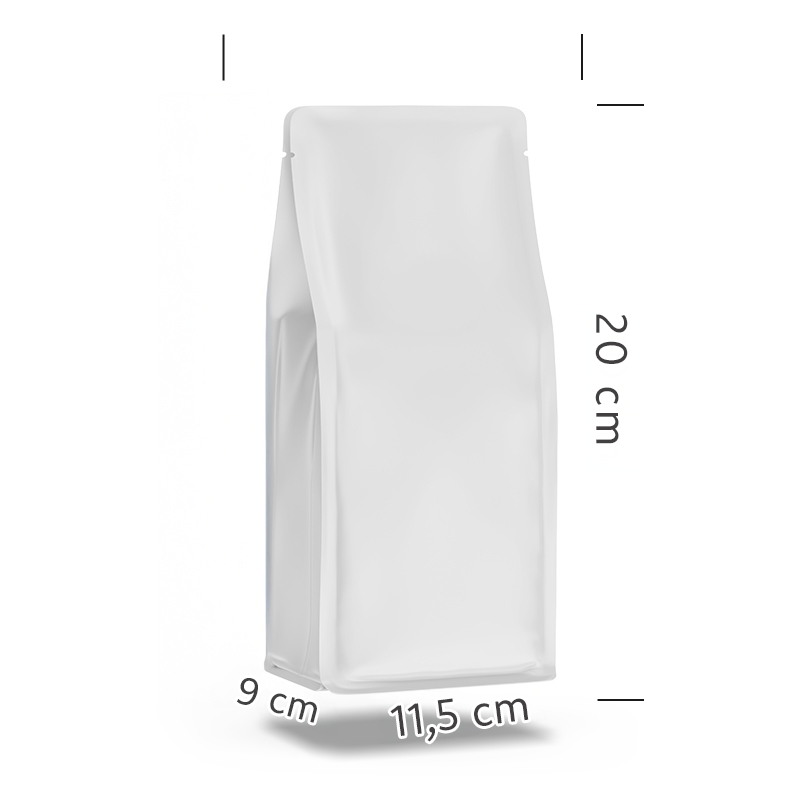 Mat Beyaz Metalize Flat Bottom - Görsel 4