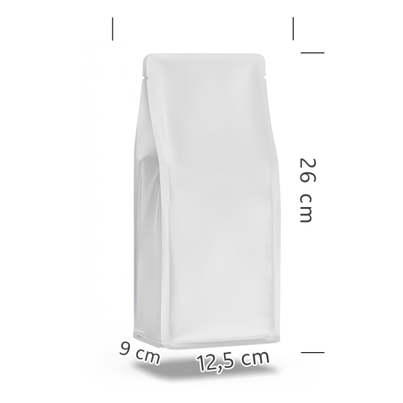 Mat Beyaz Metalize Flat Bottom - Görsel 5