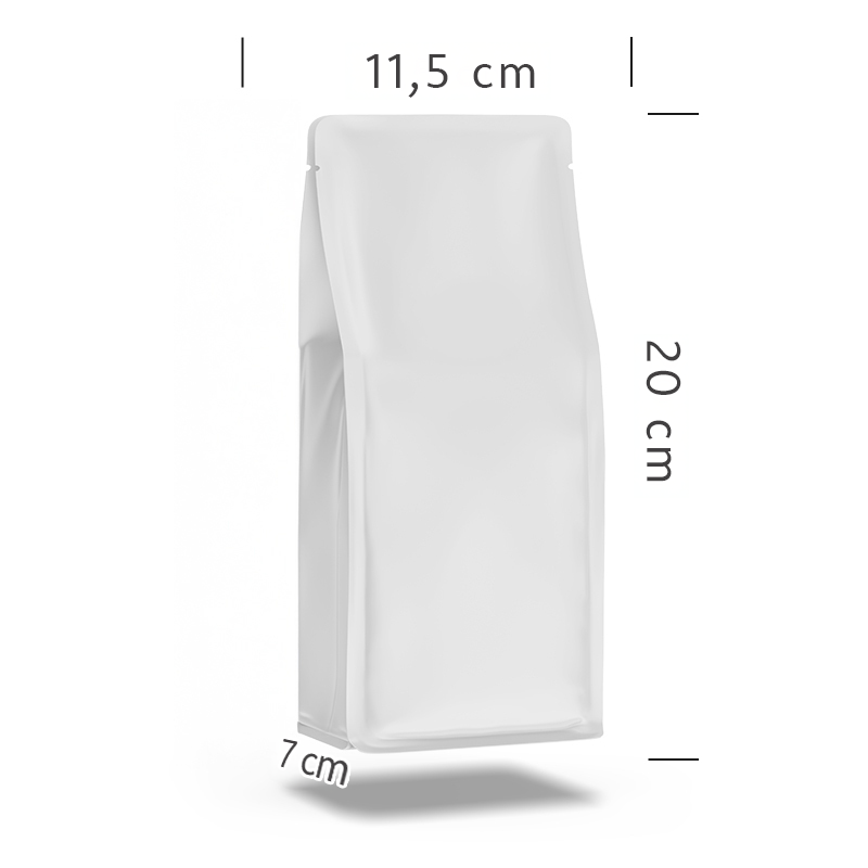 Parlak Beyaz Metalize Flat Bottom - Görsel 4