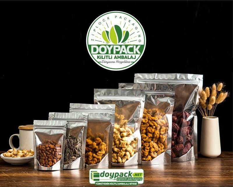 Şeffaf Metalize Gümüş Doypack - Görsel 7