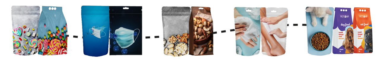 Farklı sektörler için üretilen doypack ambalaj çeşitleri