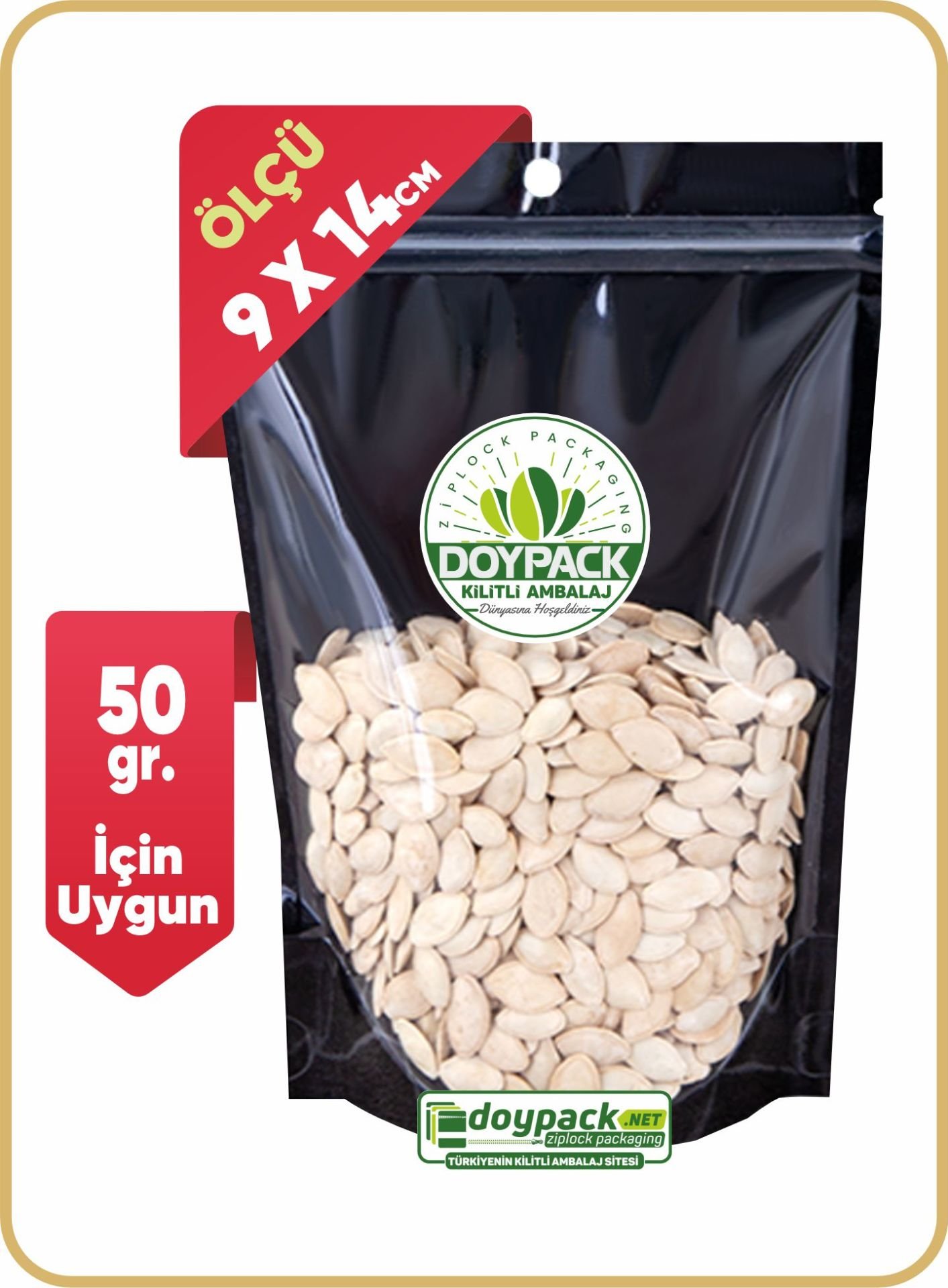 Siyah Şeffaf Metalize Doypack - Görsel 2